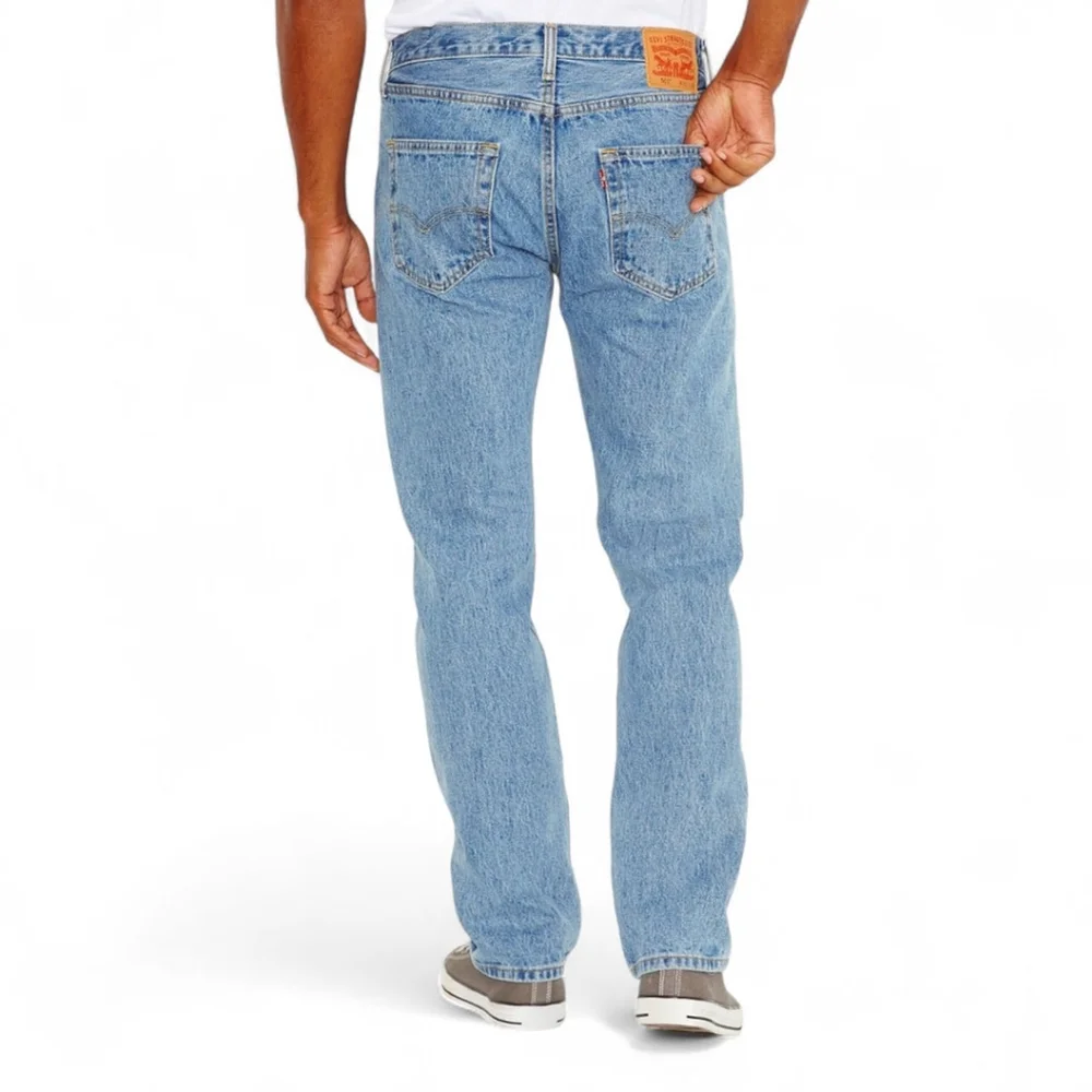 Levi’s 501 Original Fit Jeans 30x30 Light Stonewash Button Fly Modern Vintage